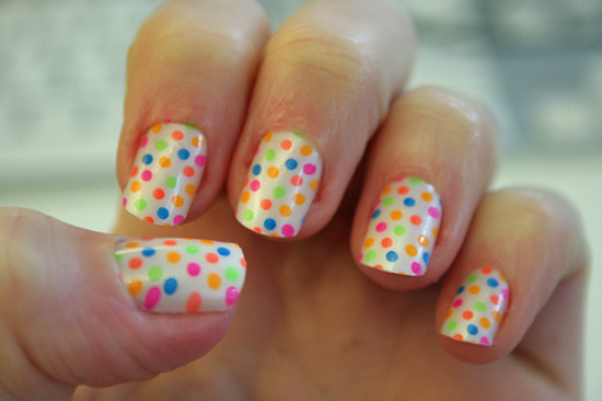 dotted nail art